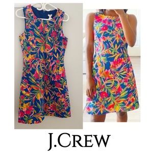 J.Crew Multicolor Floral Shift Dress size 6